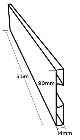 Plastic Boxing 90mm Super Flex 5.5m