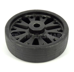 Jockey Wheel & Tyre - Knott HD Plastic 6"