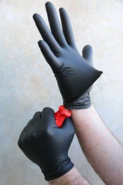 rubber gloves