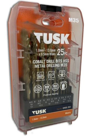 Metal Drill Bit Kit 25 - Cobalt M35